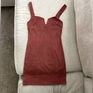 Forever 21 faux suede dress